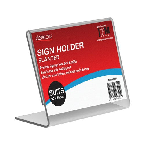 Deflecto Business And Place Card Holder Single Tier | Better Office