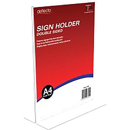 Deflecto Sign Holder Double Sided A4 Portrait