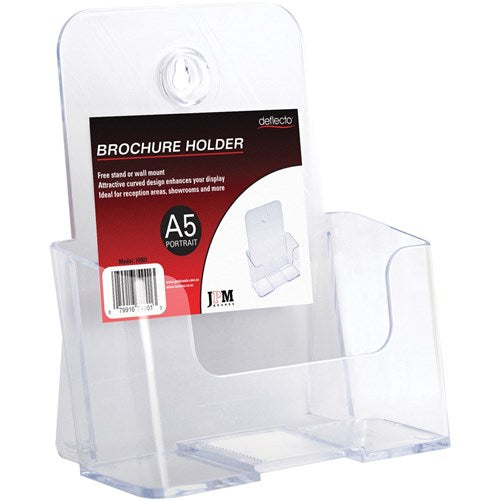 Deflecto Brochure Holder A5 Single Tier Free Standing And Wall Mount