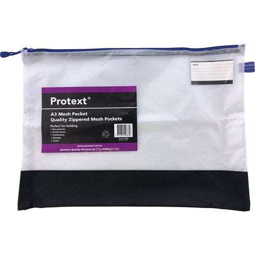 Protext Mesh Pouch A3 With Zipper