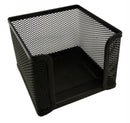 Sp- Memo Cube Holder Esselte Metal Mesh Black