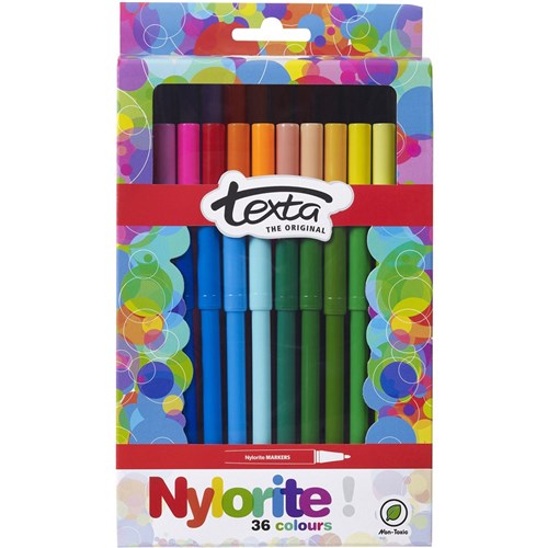 Texta Nylorite Colouring Markers Assorted Pack Of 36 | Better Office