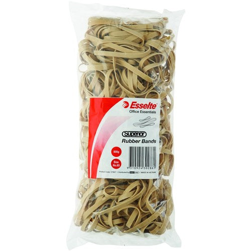 Esselte Superior Rubber Bands Size 65 Bag 500gm