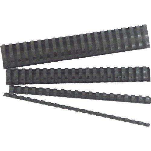 GBC Plastic Binding Comb 6mm 21 Loop 25 Sheets Capacity Black Pack Of 100 | Better Office