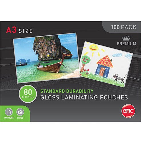 GBC Laminating Pouches A3 80 Micron Gloss Pack Of 100 | Better Office