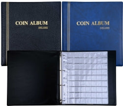 COIN ALBUM 290X275MM PVC PADDED COVER INC REFILLS