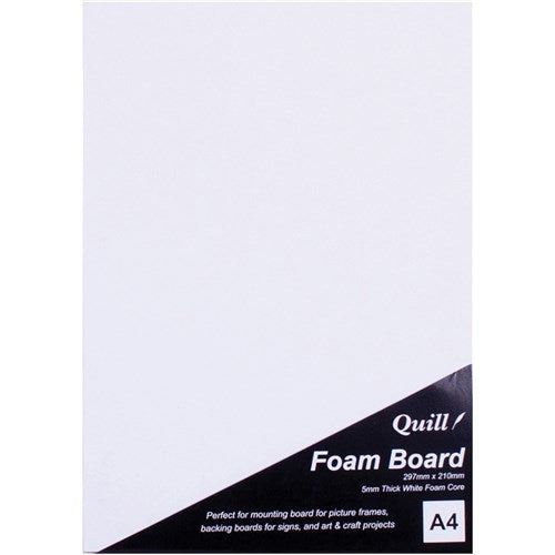 Quill Foam Board A4 White