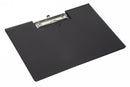 CLIPFOLDER MARBIG A4 LANDSCAPE PVC BLACK