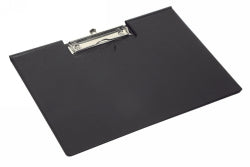 CLIPFOLDER MARBIG A4 LANDSCAPE PVC BLACK