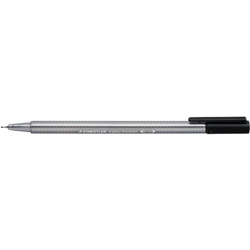 Staedtler 334 Triplus Fineliners 0.3mm Black Pack of 10