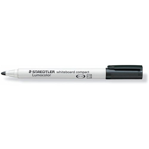 Staedtler 341 Lumocolor Whiteboard Marker Bullet 1-2mm Box of 10 Black