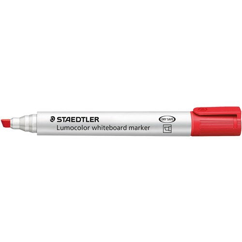 Staedtler 351B Lumocolor Whiteboard Marker Chisel 2-5mm Red Pack of 10