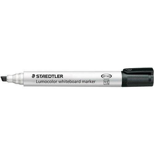 Staedtler 351B Lumocolor Whiteboard Marker Chisel 2-5mm Black Pack of 10