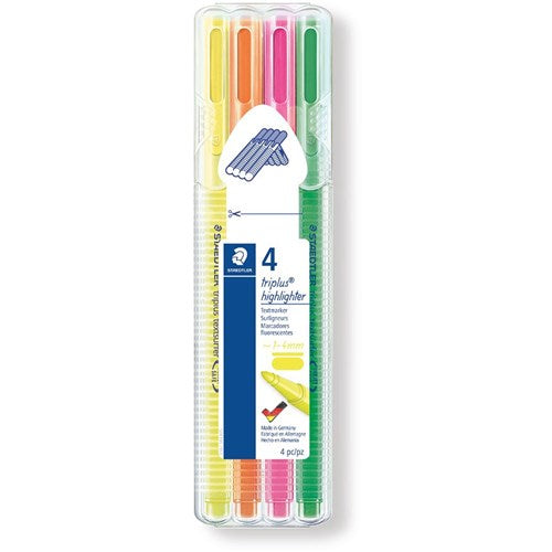 Staedtler Triplus Highlighter Textsurfer Wallet of 4