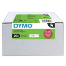 Label Tape Dymo D1 12mmx7m Black On White Bilk Pk20
