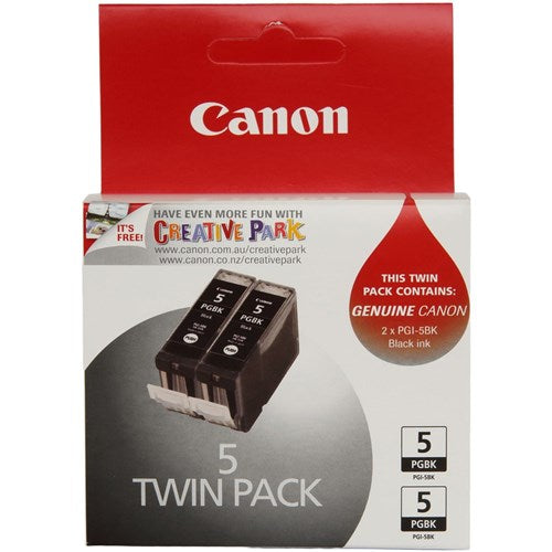 Canon Pixma PGI5BK Ink Cartridge Twin Pack Black