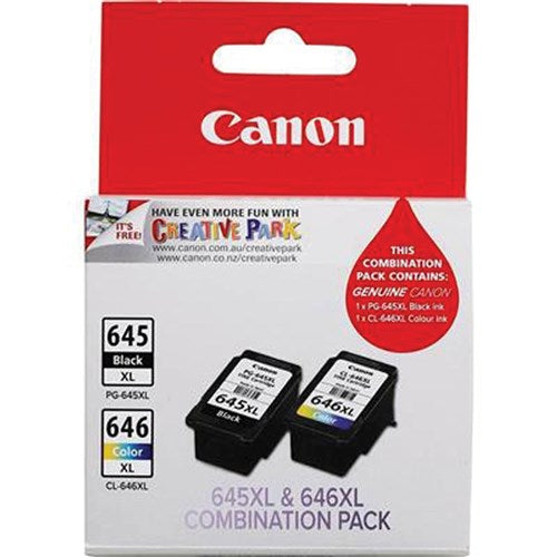 Canon PG645 CL646XL Ink Cartridge High Yield Twin Pack Black And Colour | Better Office