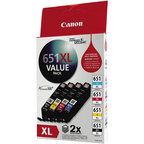 Canon Pixma CLI651XL Ink Cartridge High Yield Value Pack CMYK | Better Office