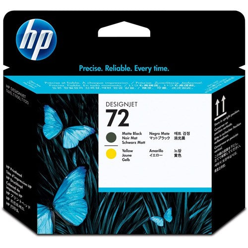 HP C9384A - 72 Print Head Matte Black and Yellow | Better Office