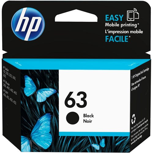 HP 63 Ink Cartridge Black F6U62AA | Better Office