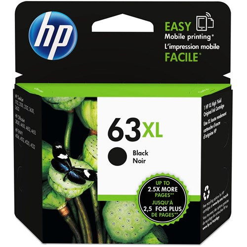 HP 63XL Ink Cartridge High Yield Black F6U64AA | Better Office