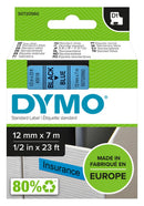 Label Tape Dymo D1 12mmx7m Black On Blue