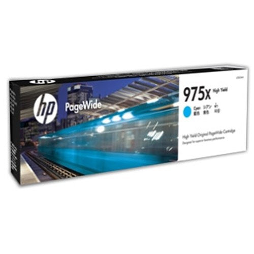 HP 975X PageWide Ink Cartridge High Yield Cyan L0S00AA | Better Office