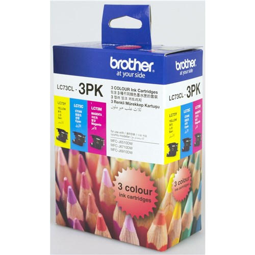 Brother LC-73CL Ink Cartridge Colour Value Pack CMY