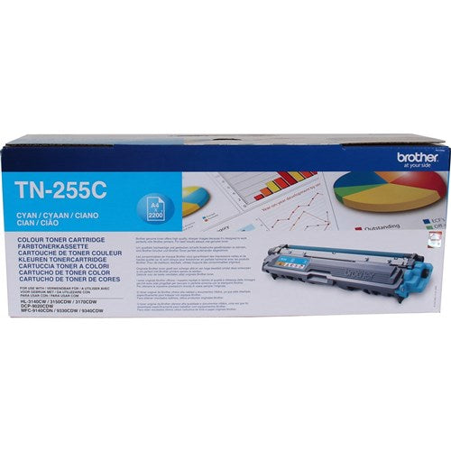 Brother TN-255C Toner Cartridge High Yield Cyan | Better Office