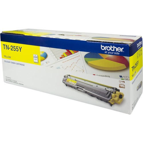 Brother TN-255Y Toner Cartridge High Yield Yellow | Better Office