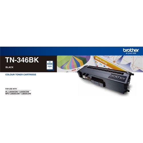 Brother TN-346BK Toner Cartridge High Yield Black