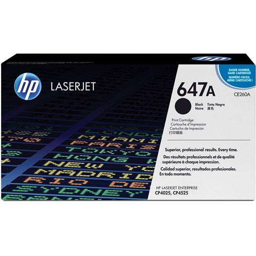 HP 647A LaserJet Toner Cartridge Black CE260A | Better Office