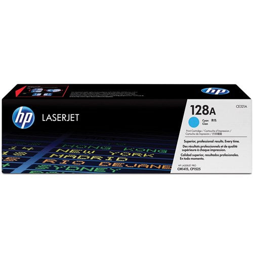 HP 128A LaserJet Toner Cartridge Cyan CE321A | Better Office