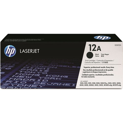 HP 12A LaserJet Toner Cartridge Black Q2612A | Better Office