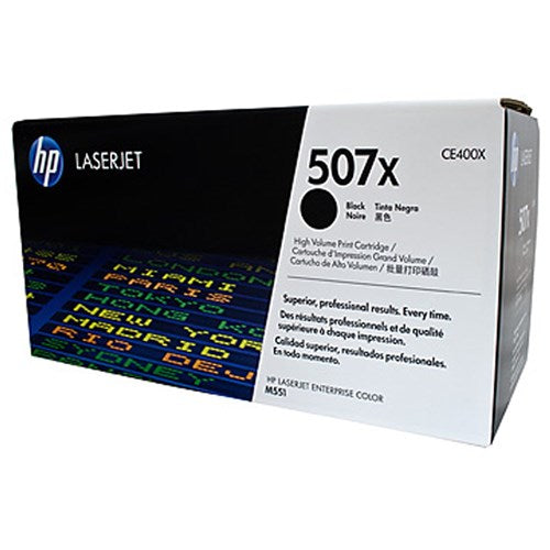 HP 507X LaserJet Toner Cartridge High Yield Black CE400X | Better Office