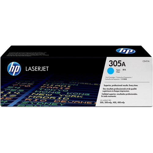 HP 305A LaserJet Toner Cartridge Cyan CE411A | Better Office