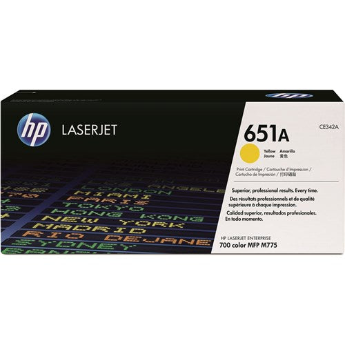 HP 651A LaserJet Toner Cartridge Yellow CE342A | Better Office