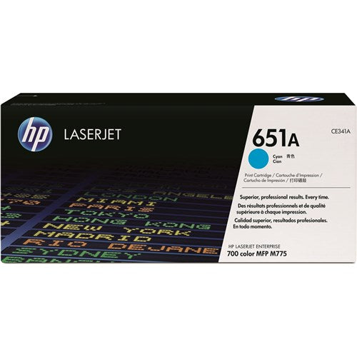 HP 651A LaserJet Toner Cartridge Cyan CE341A | Better Office