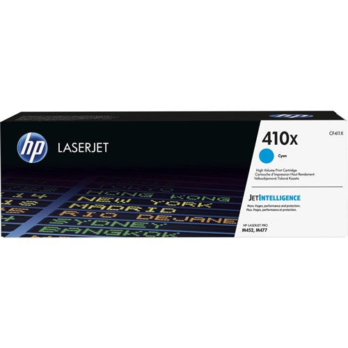 HP 410X LaserJet Toner Cartridge High Yield Cyan CF411X