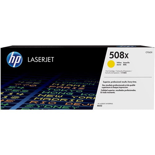 HP 508X LaserJet Toner Cartridge High Yield Yellow CF362X | Better Office