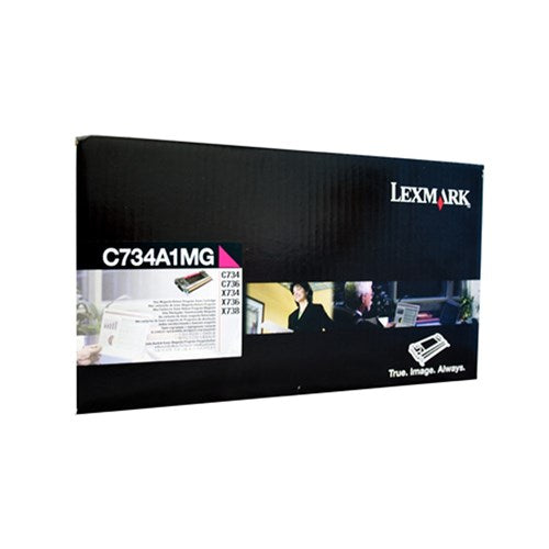 Lexmark C734A1MG Return Programme 6K Toner Cartridge Magenta | Better Office