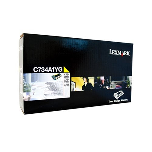 Lexmark C734A1YG Return Programme 6K Toner Cartridge Yellow