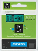 Sp- Label Tape Dymo D1 19mmx7m Black On Green