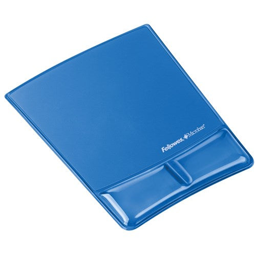 Fellowes Mouse Pad & Wrist Support Blue