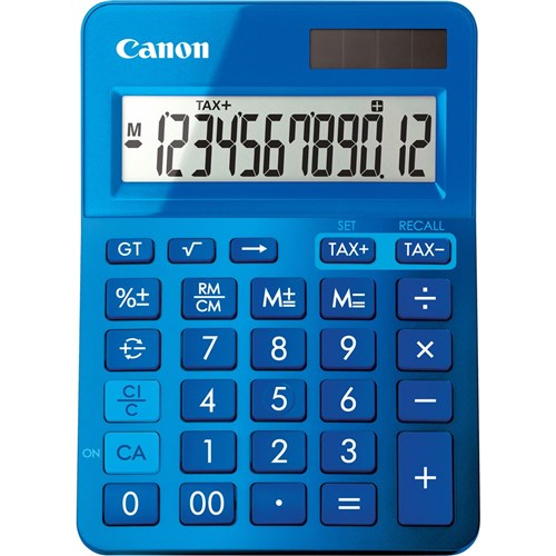 Canon LS-123KM Desktop Calculator 12 Digit Blue