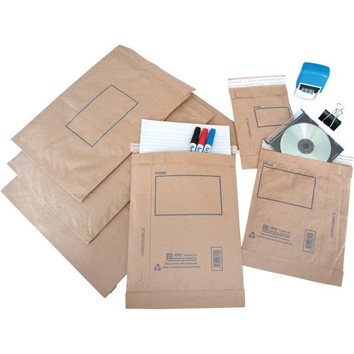 Jiffy Sealed Air P4 Padded Selfsealer Mailing Bags 240 x 340mm Brown Pack Of 10 | Better Office