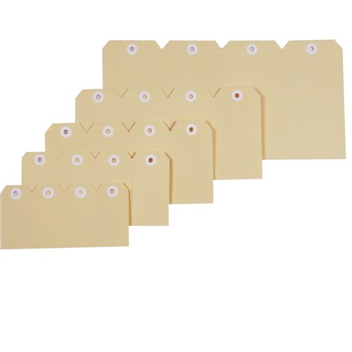 Esselte Shipping Tags No. 4 54 x 108mm Buff Box Of 1000