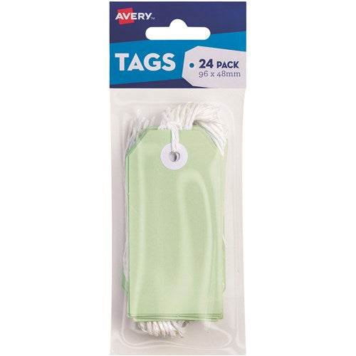 Avery Tag-It Durable Tabs Shipping Tag Size 3 Pastel Green Pack Of 24