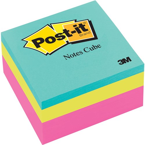 Post-It 2027-RCR Memo Cubes 76x76mm 400 Sheet Pink Wave