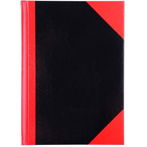 Cumberland Black & Red Notebook Gloss A5 100 Leaf